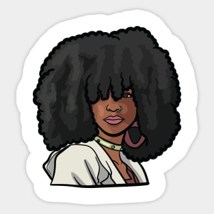 Sophisticated Black Woman Sticker